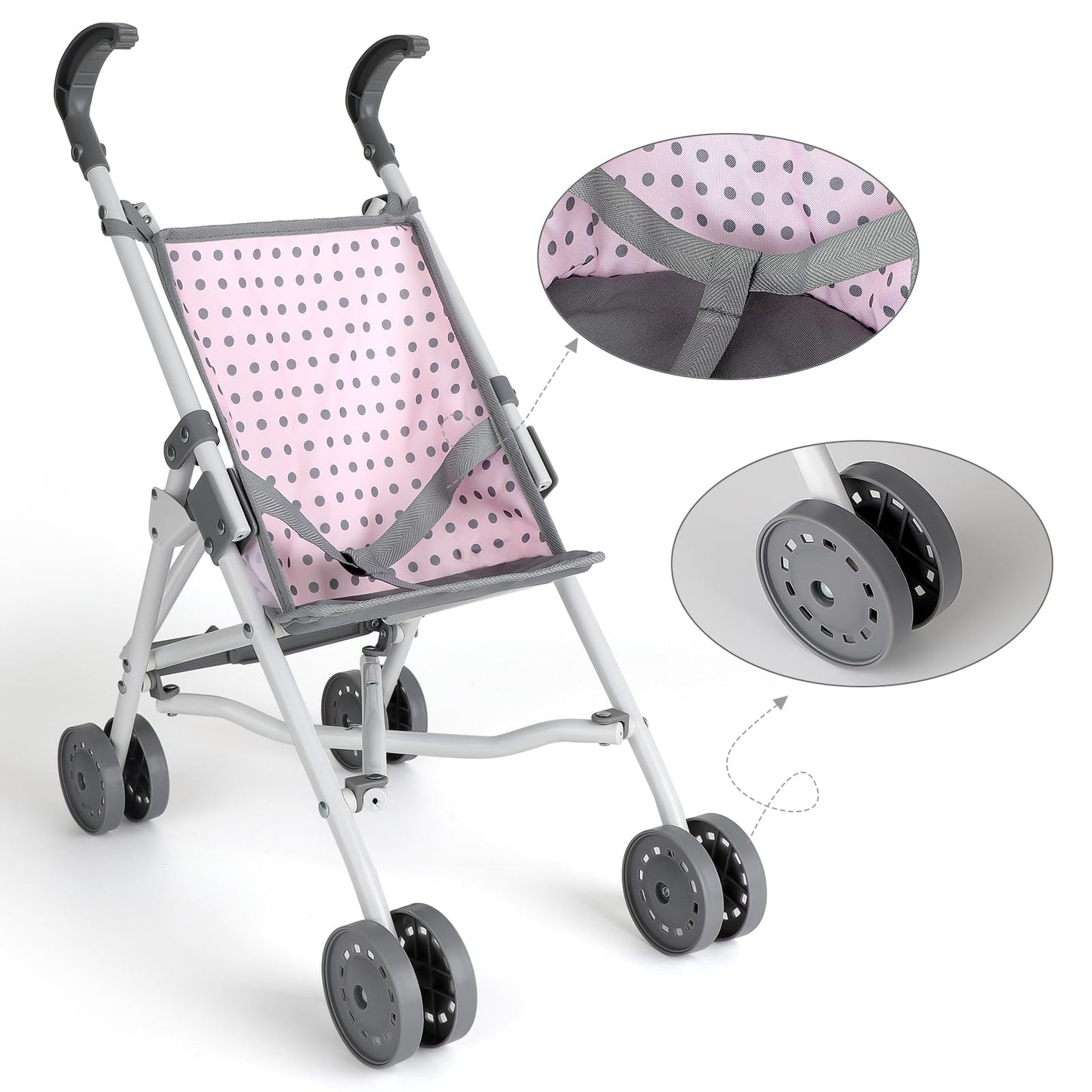 deAO Baby Doll Stroller Set – Nursery Role Play Kit with Accessories