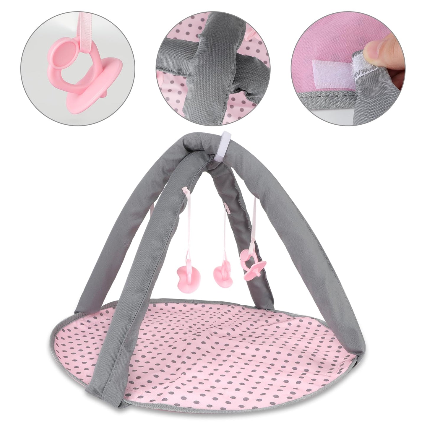 deAO Baby Doll Stroller Set – Nursery Role Play Kit with Accessories