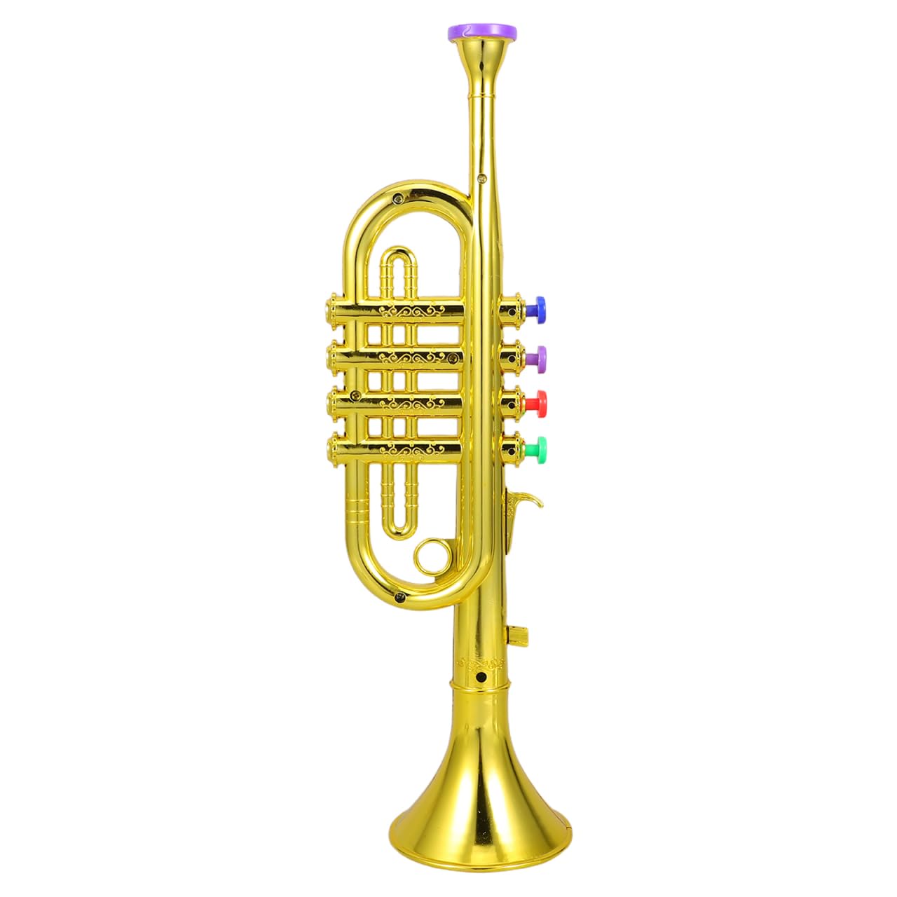 DEARMAMY Plastic Trumpet Toy with Color-Coded Keys – Easy Play for All Ages