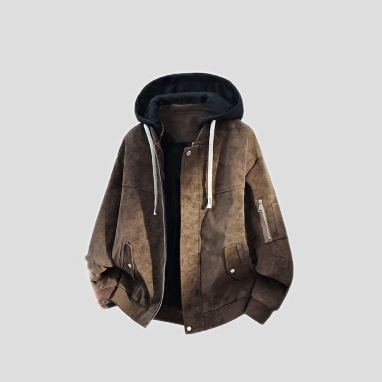 Men’s Stylish Relaxed-fit Hooded Jacket