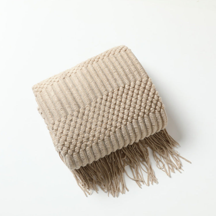 Luxury Cashmere-Like Tassel Blanket Scarf | Sofa Bed Throw - Neomodest