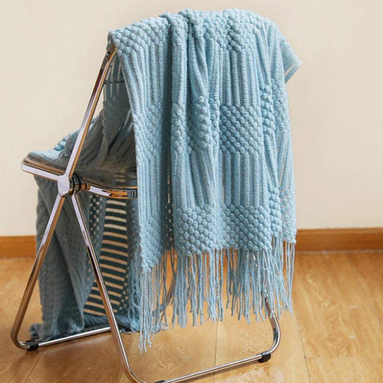 Luxury Cashmere-Like Tassel Blanket Scarf | Sofa Bed Throw - Neomodest