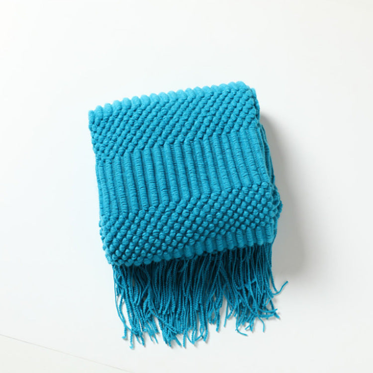 Luxury Cashmere-Like Tassel Blanket Scarf | Sofa Bed Throw - Neomodest