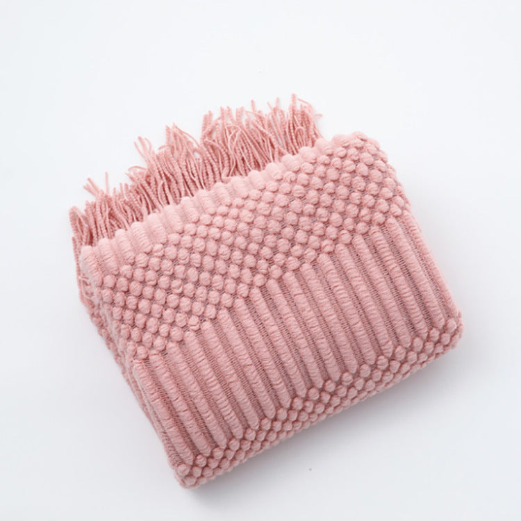 Luxury Cashmere-Like Tassel Blanket Scarf | Sofa Bed Throw - Neomodest