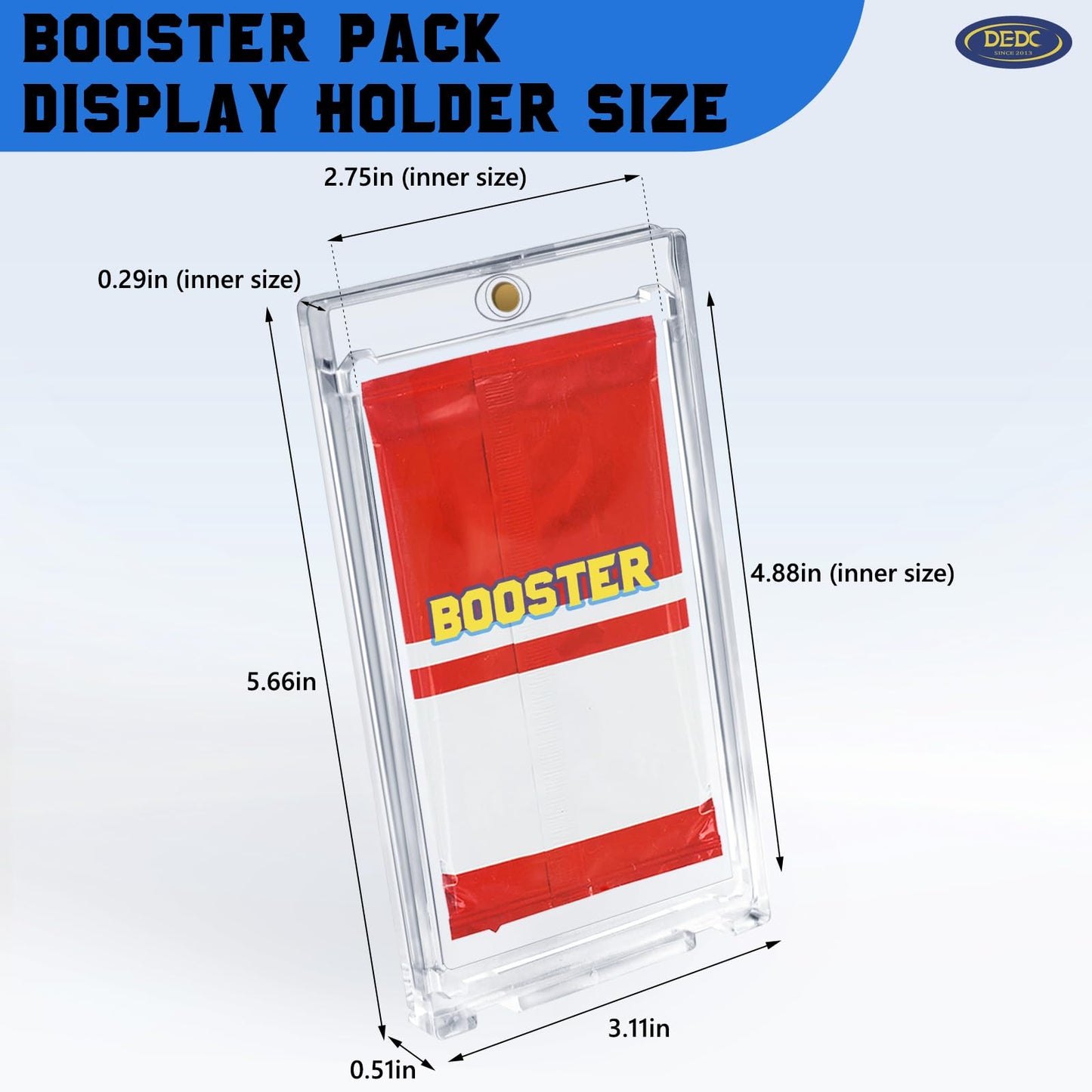 DEDC One Touch Card Holder – Magnetic Booster Pack Protector Display Case