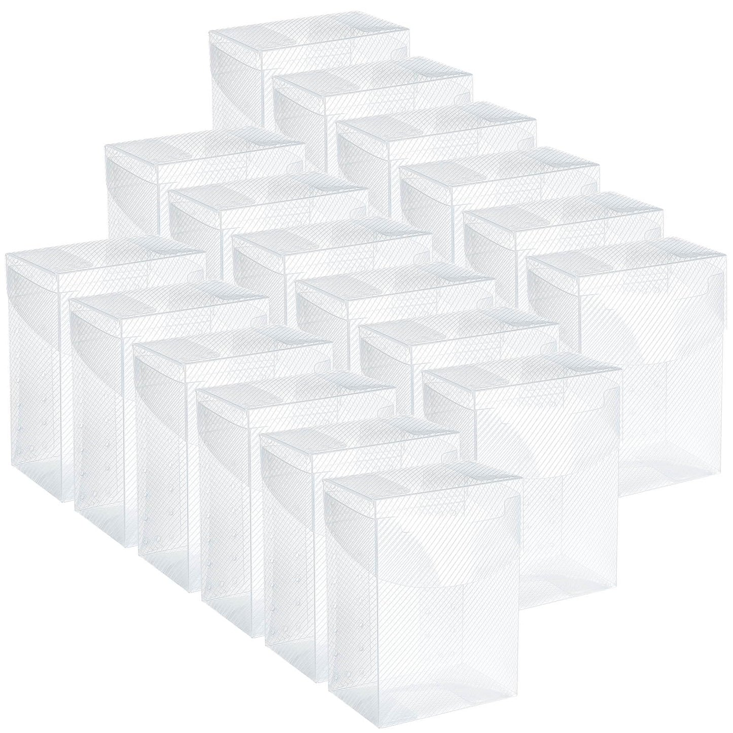 Deekin 18-Pack Deck Card Box – Clear Trading Card Storage Case (4 x 2.8 x 2 in)