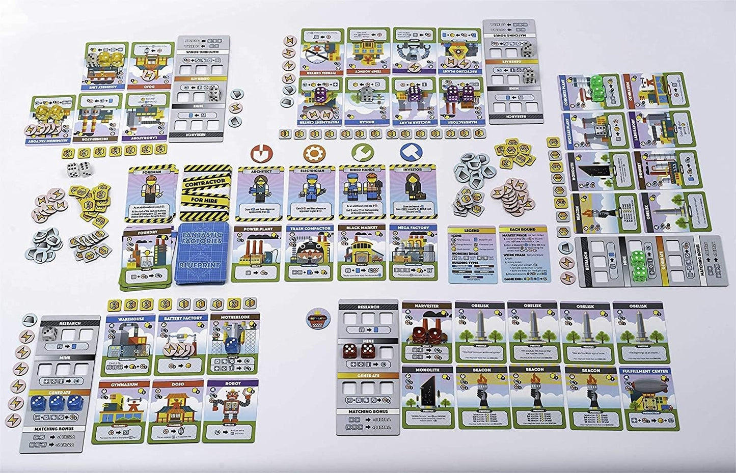 Fantastic Factories by Deep Water Games | Dice-Driven Factory Building