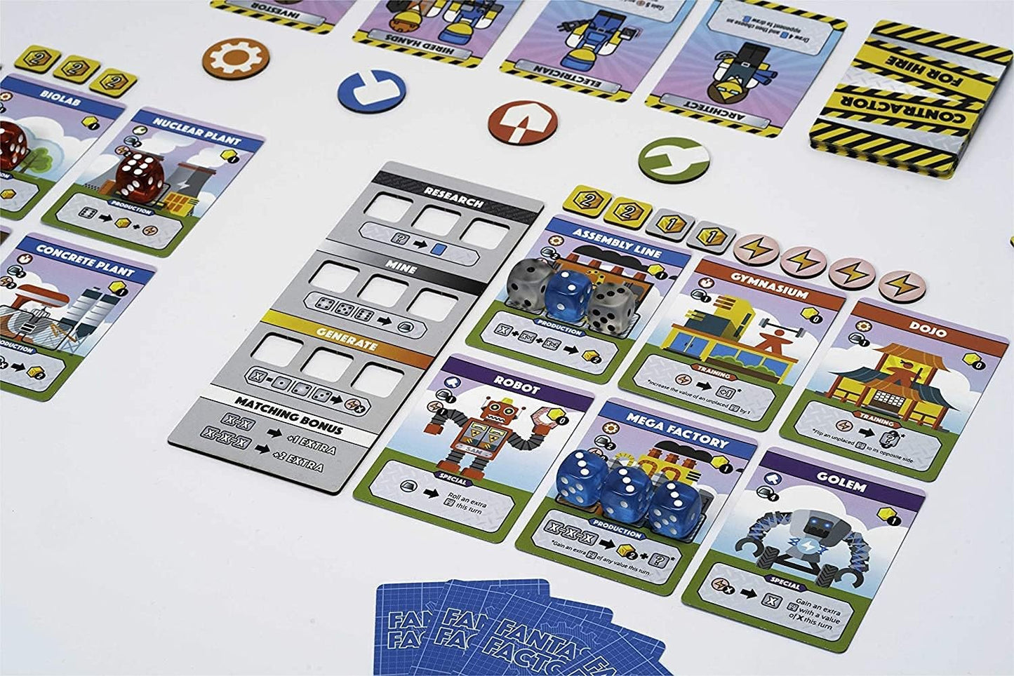 Fantastic Factories by Deep Water Games | Dice-Driven Factory Building