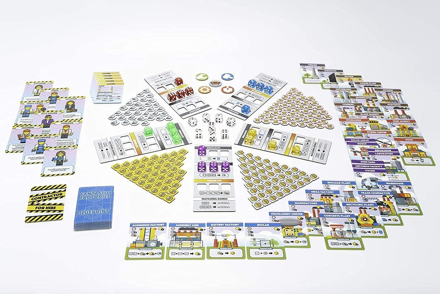 Fantastic Factories by Deep Water Games | Dice-Driven Factory Building