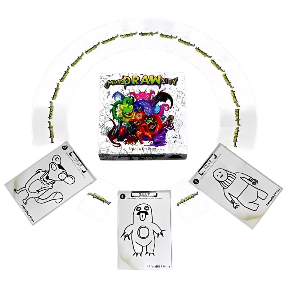 MonsDRAWsity by Deep Water Games – Drawing Party Game for 3-8 Players (8+)