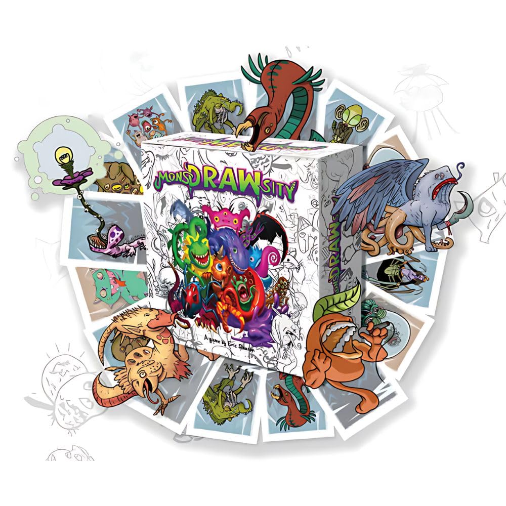 MonsDRAWsity by Deep Water Games – Drawing Party Game for 3-8 Players (8+)