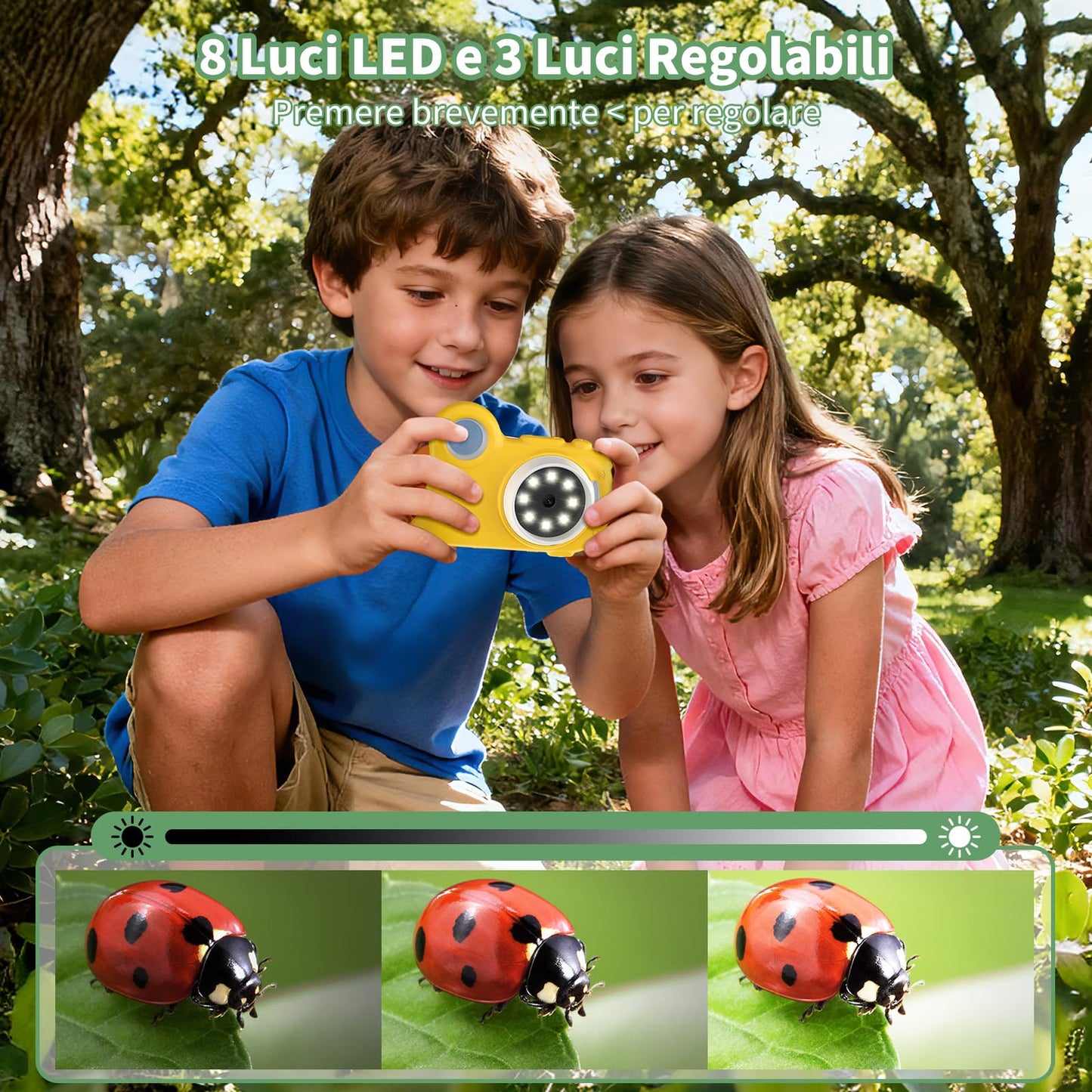 Deepoter 2-in-1 Microscope & Video Camera – 1000x, 2.0-inch Screen, Kids STEM Gift