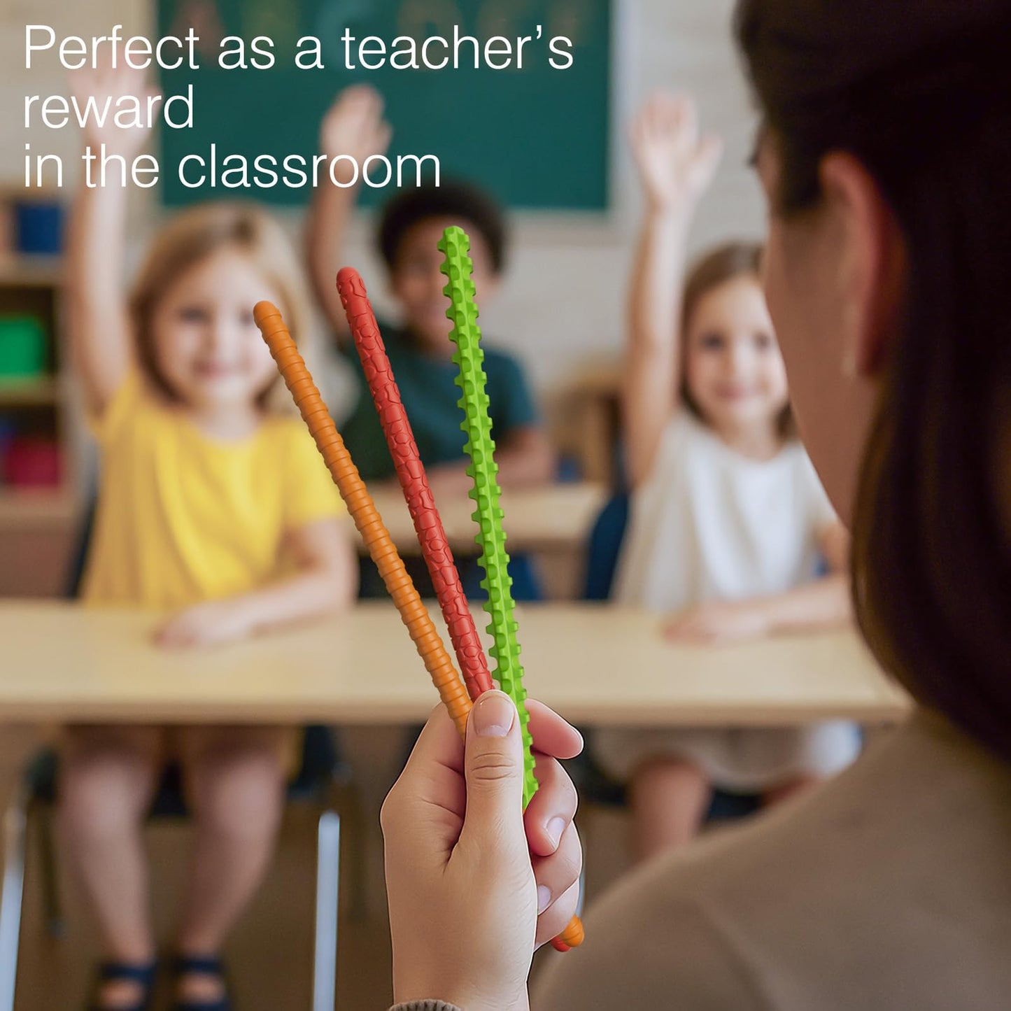 DEFXIER Flexible Sensory Fidget Sticks — 6-Pack for Focus & Calm
