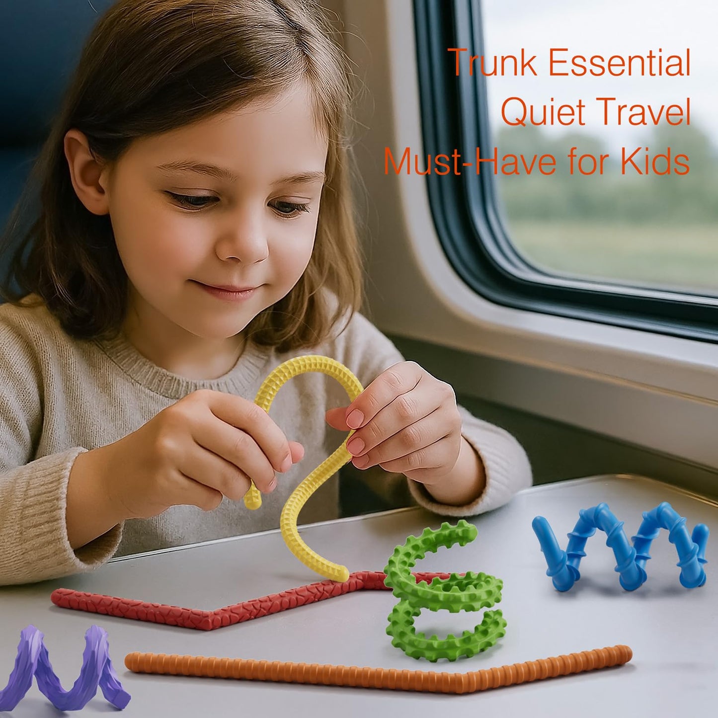 DEFXIER Flexible Sensory Fidget Sticks — 6-Pack for Focus & Calm