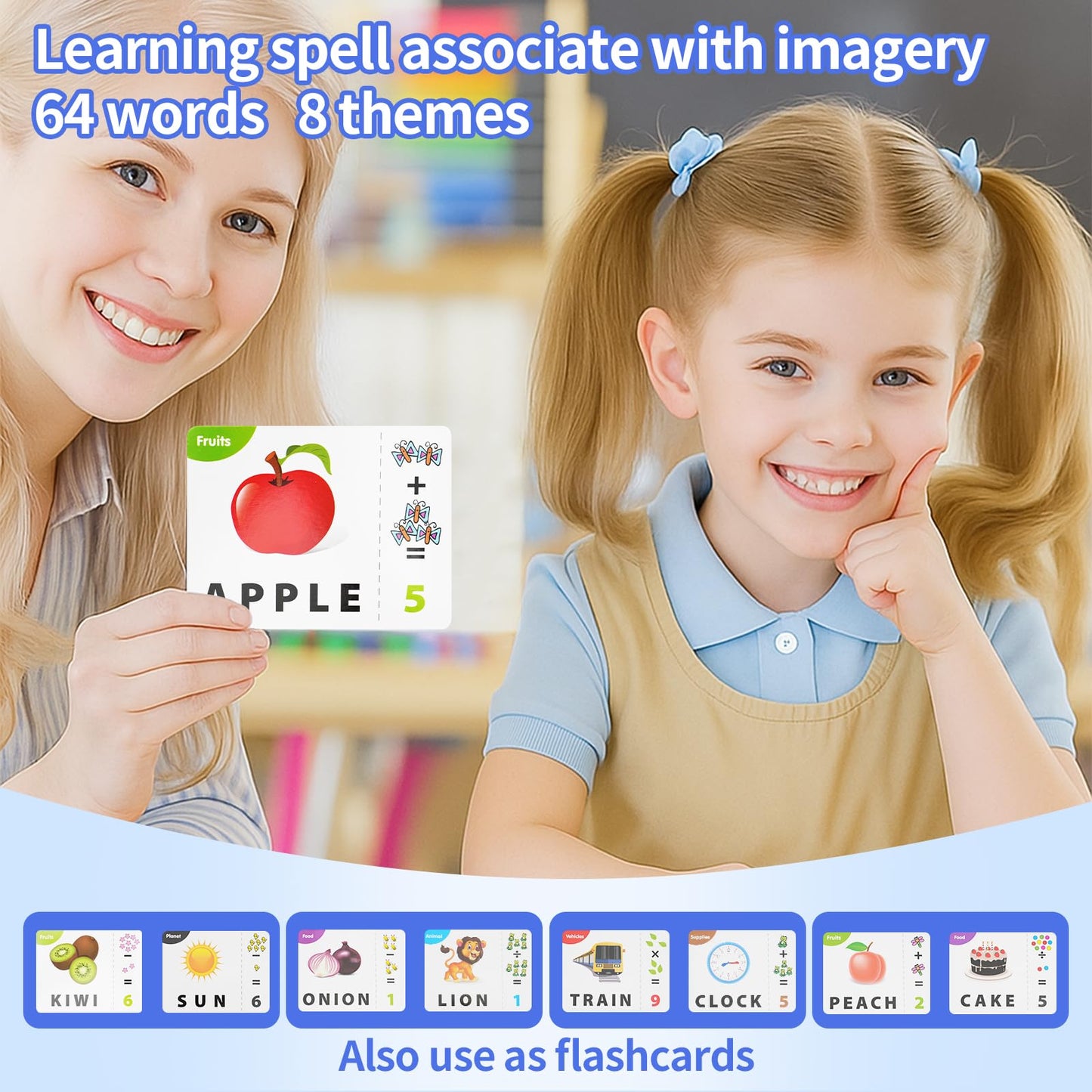 DEGIDEGI Educational Toys for Kids 3-8 | Matching Letter Spelling & Math Game