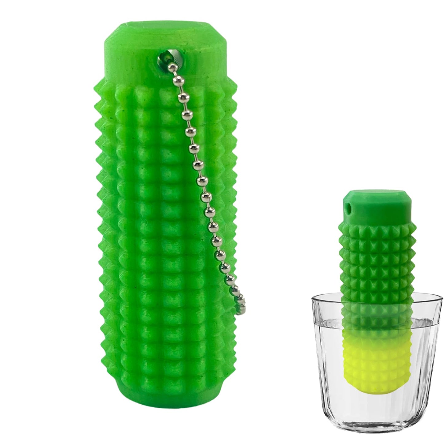 Deiviko Little Ouchies Pain Fidget – Color-Changing Spiky Grippie Key Pendant (1PCS)