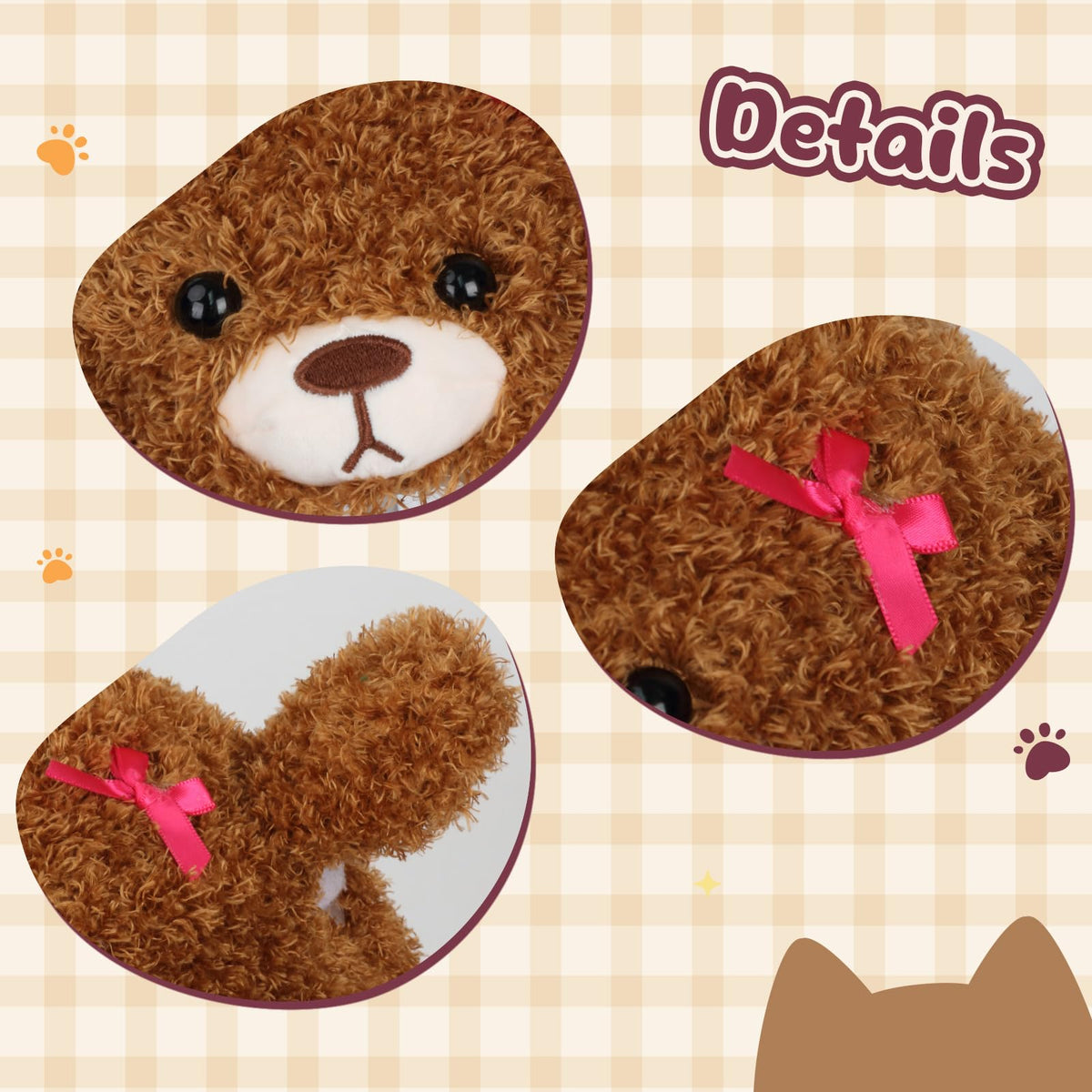 Deletoys Animal Plush Hat with Moving Ears – Fun Cosplay Hat for Kids & Adults