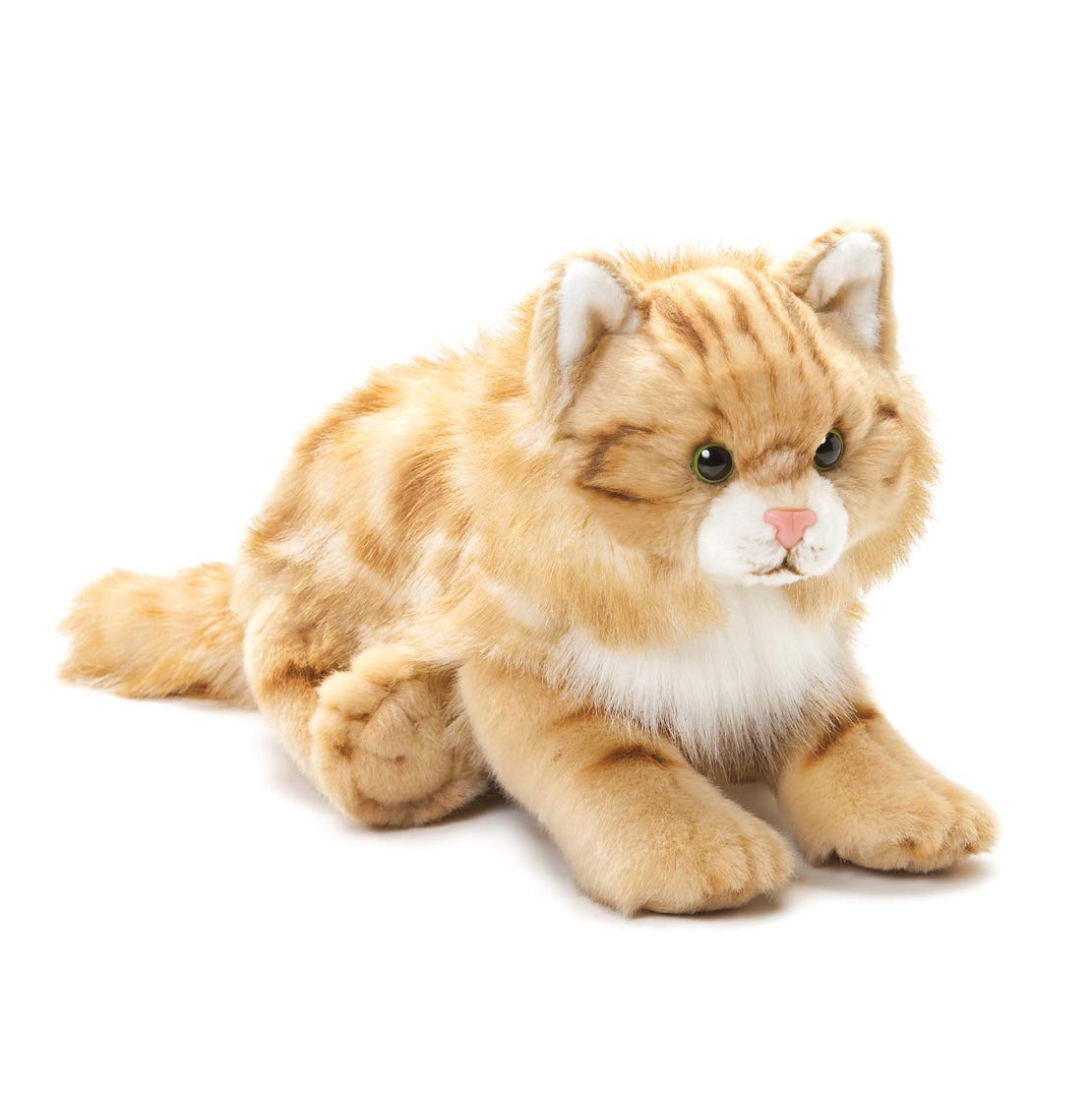 DEMDACO Large Maine Coon Cat Striped Ginger Plush Toy | Animalcraft Collection