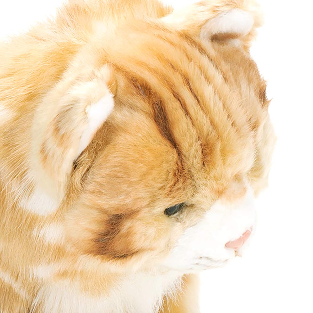 DEMDACO Large Maine Coon Cat Striped Ginger Plush Toy | Animalcraft Collection