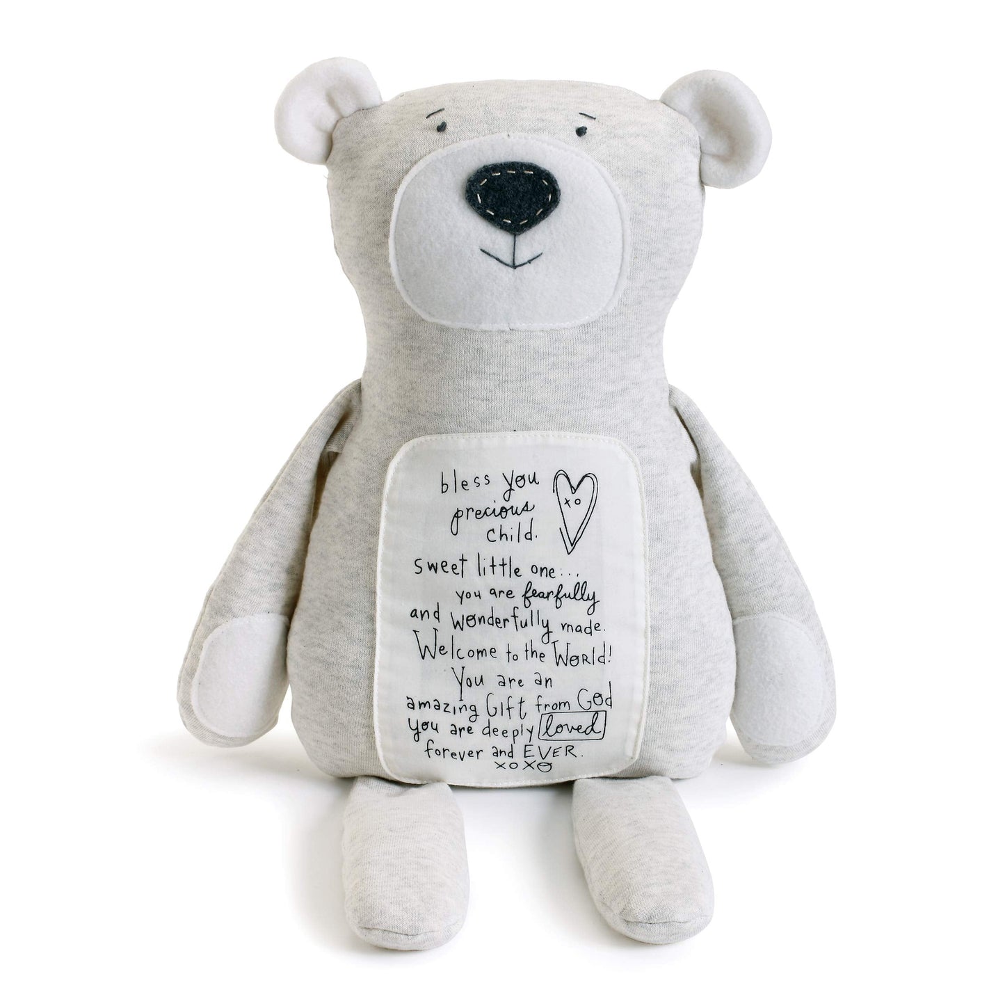 DEMDACO Plush Bless You Precious Child Bear | Poetic Threads Plush Toy