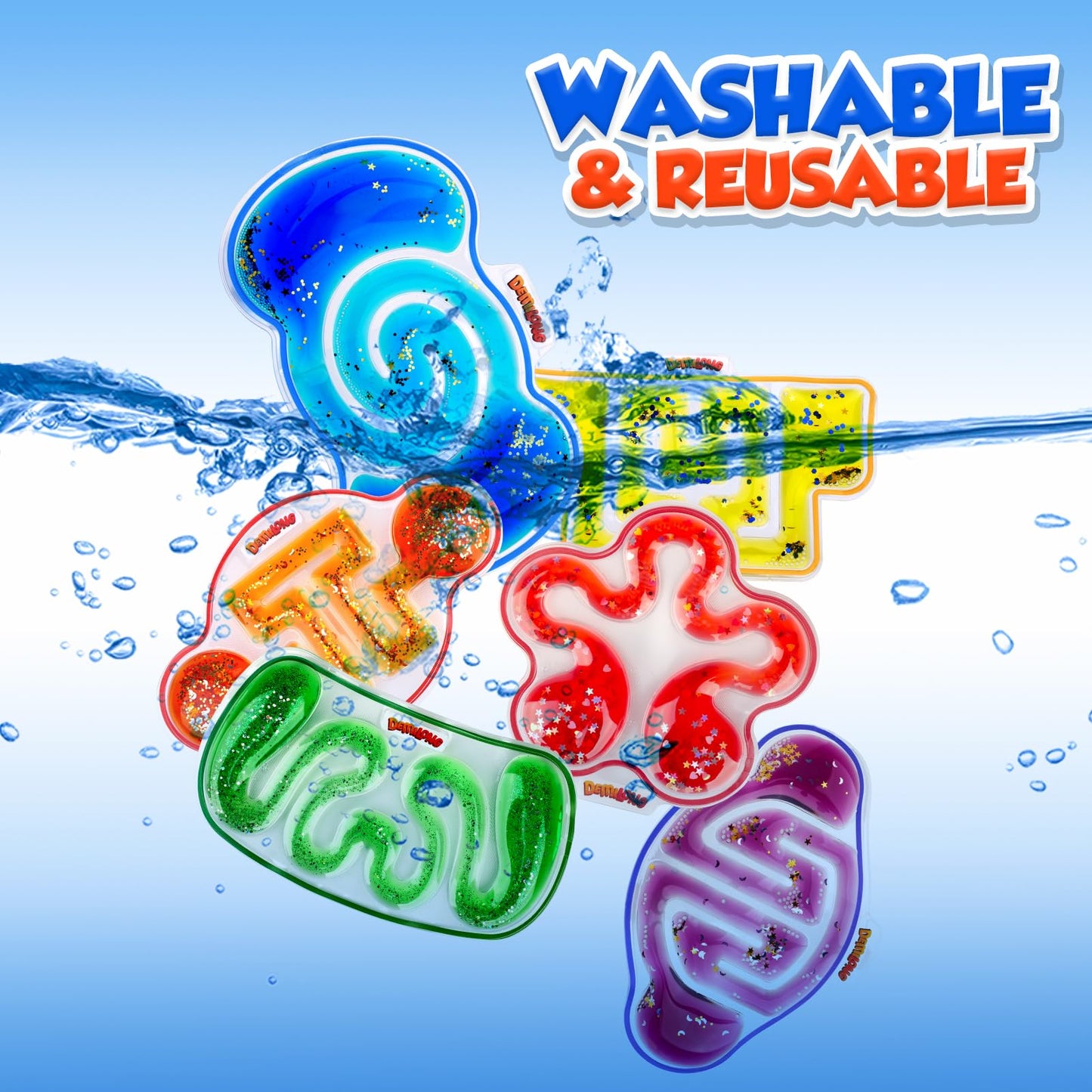 Demilong 8-Pack Squishy Sensory Toys – Fidget Mazes for Autism & Special Needs