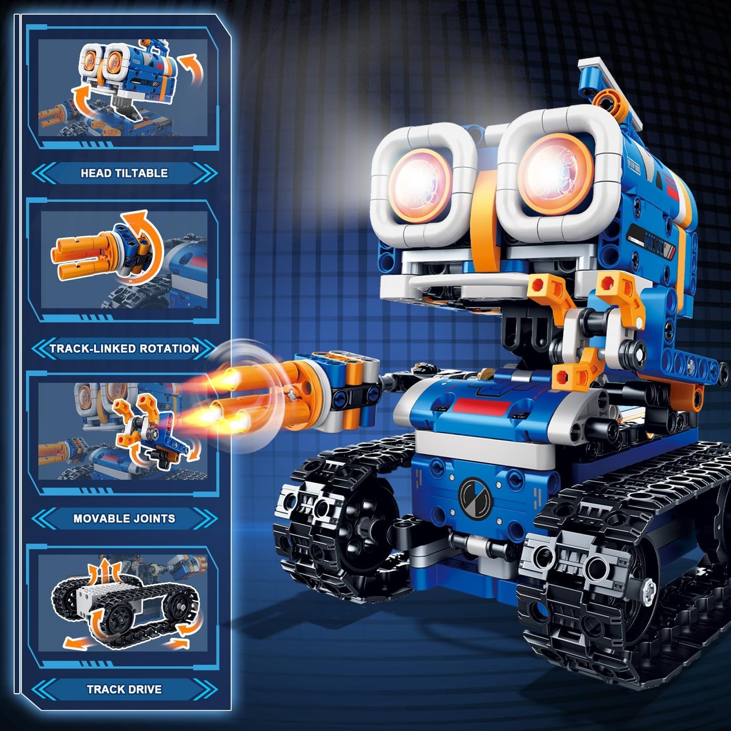 Demkia 5in1 STEM Robot Kit – 560 PCS RC & App-Controlled Robotics for Kids 8-12