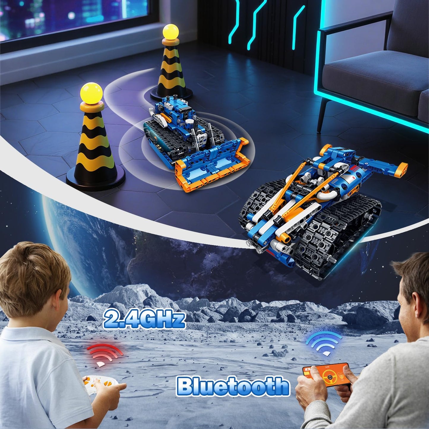 Demkia 5in1 STEM Robot Kit – 560 PCS RC & App-Controlled Robotics for Kids 8-12