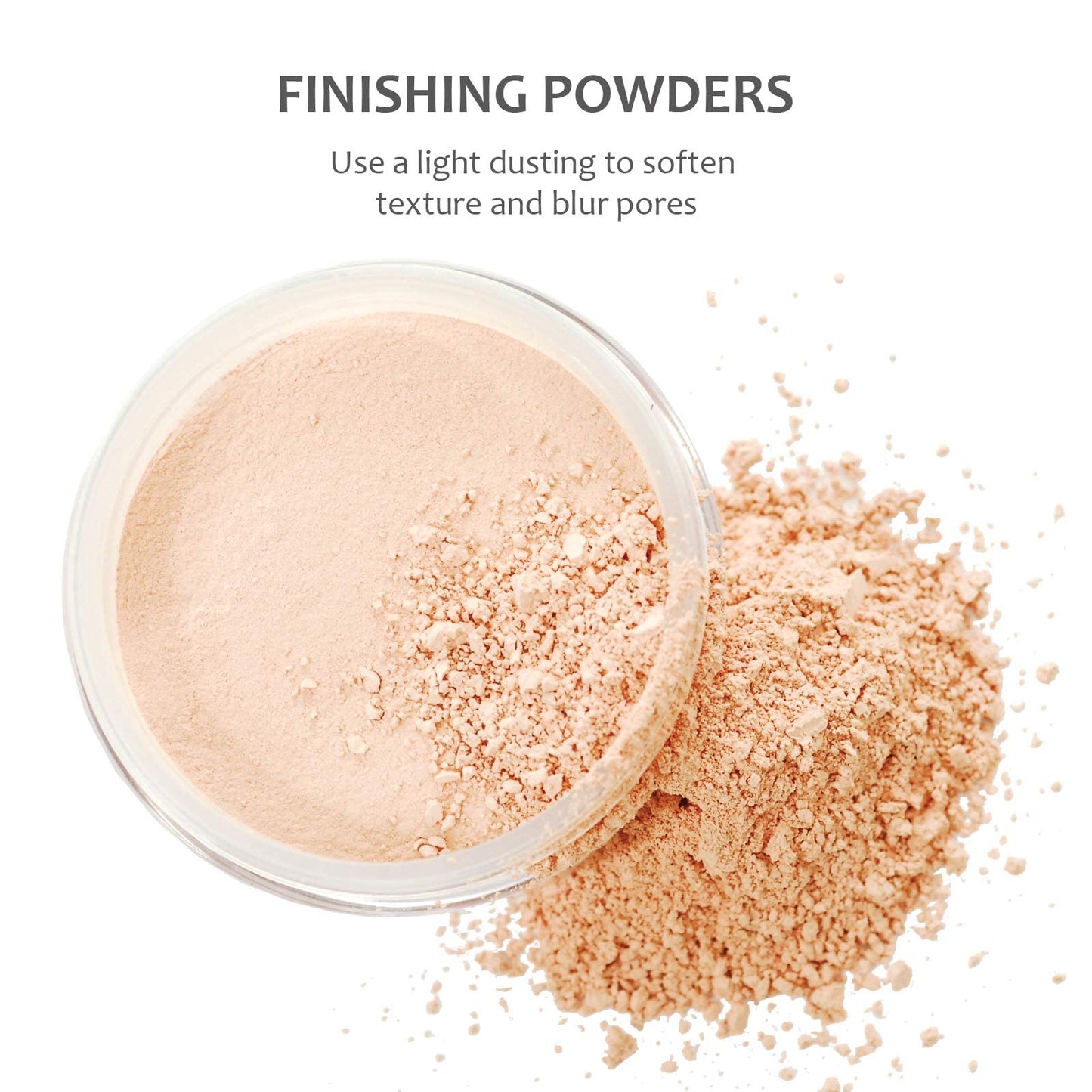 DEMÚRE Demure Mineral Finishing Powder in Tan | Loose Setting Powder for Lasting Makeup