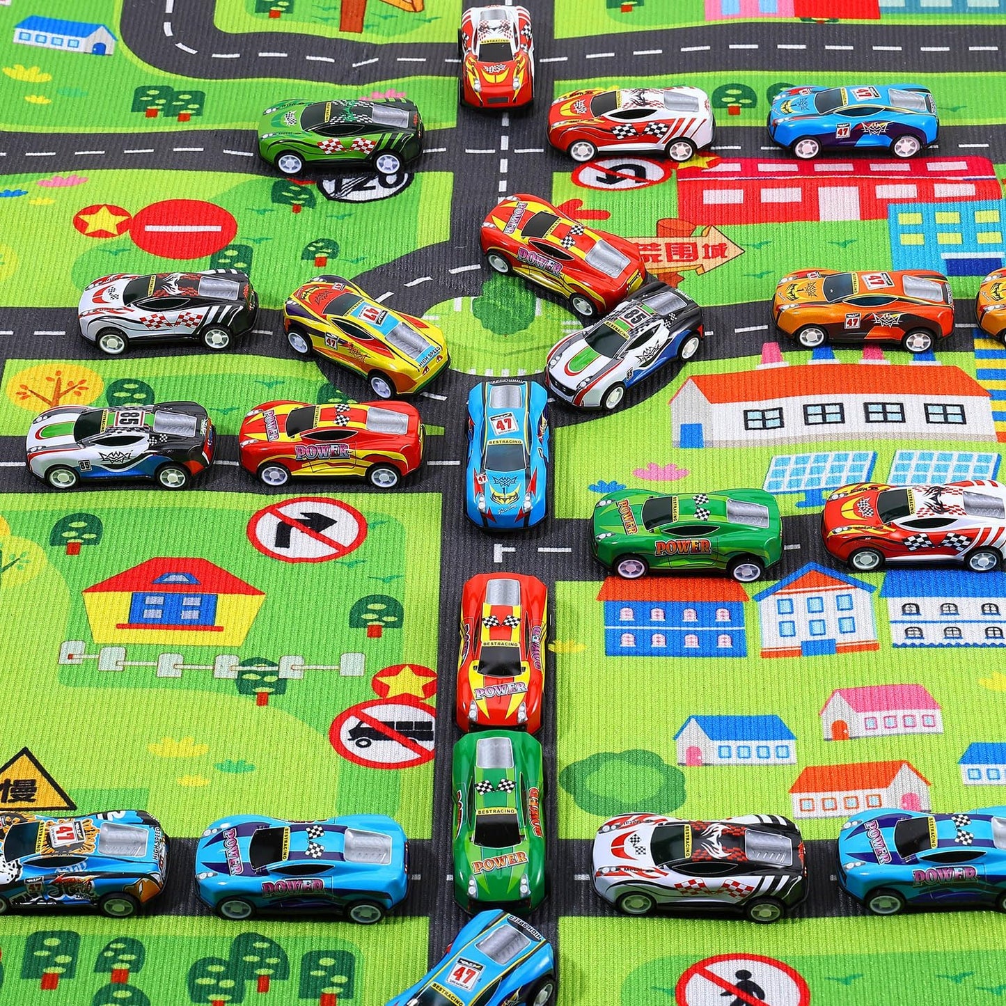 DERTE 280-Piece Pull Back Cars for Kids – Colorful Metal Race Vehicles for Parties & Prizes