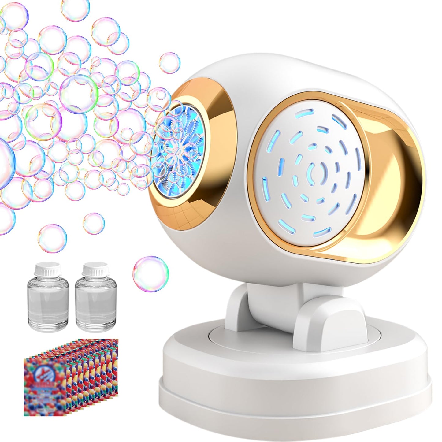 Deserthome Bubble Machine - Automatic Bubble Blower for Parties and Outdoor Fun