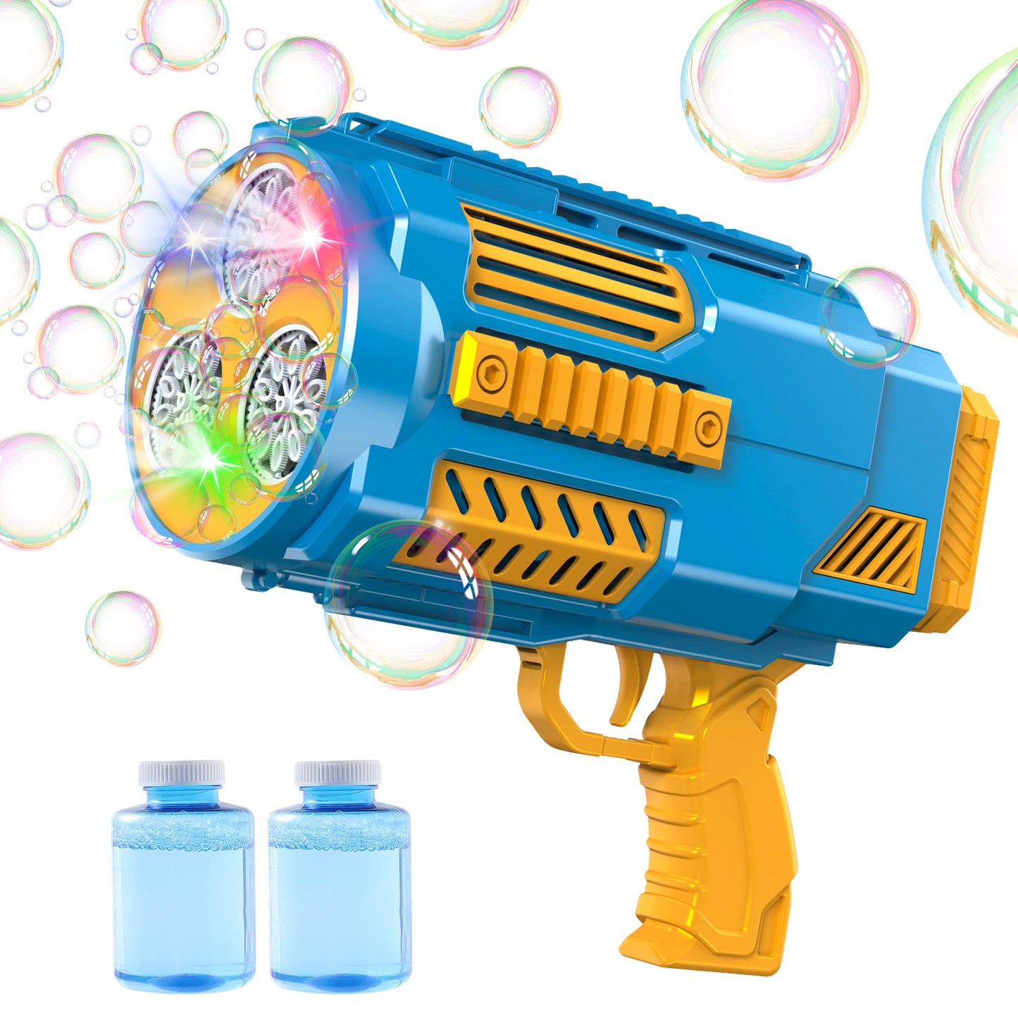 Deserthome Upgraded Bubble Machine Gun with Built-in Solution (Blue)