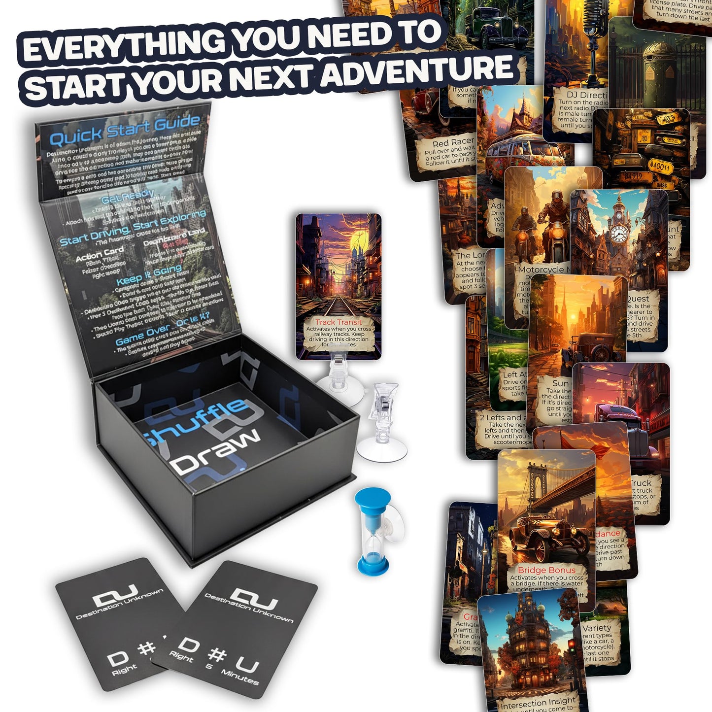 Destination Unknown: Urban Explorer – Road Trip Card Game for Couples, Friends & Families