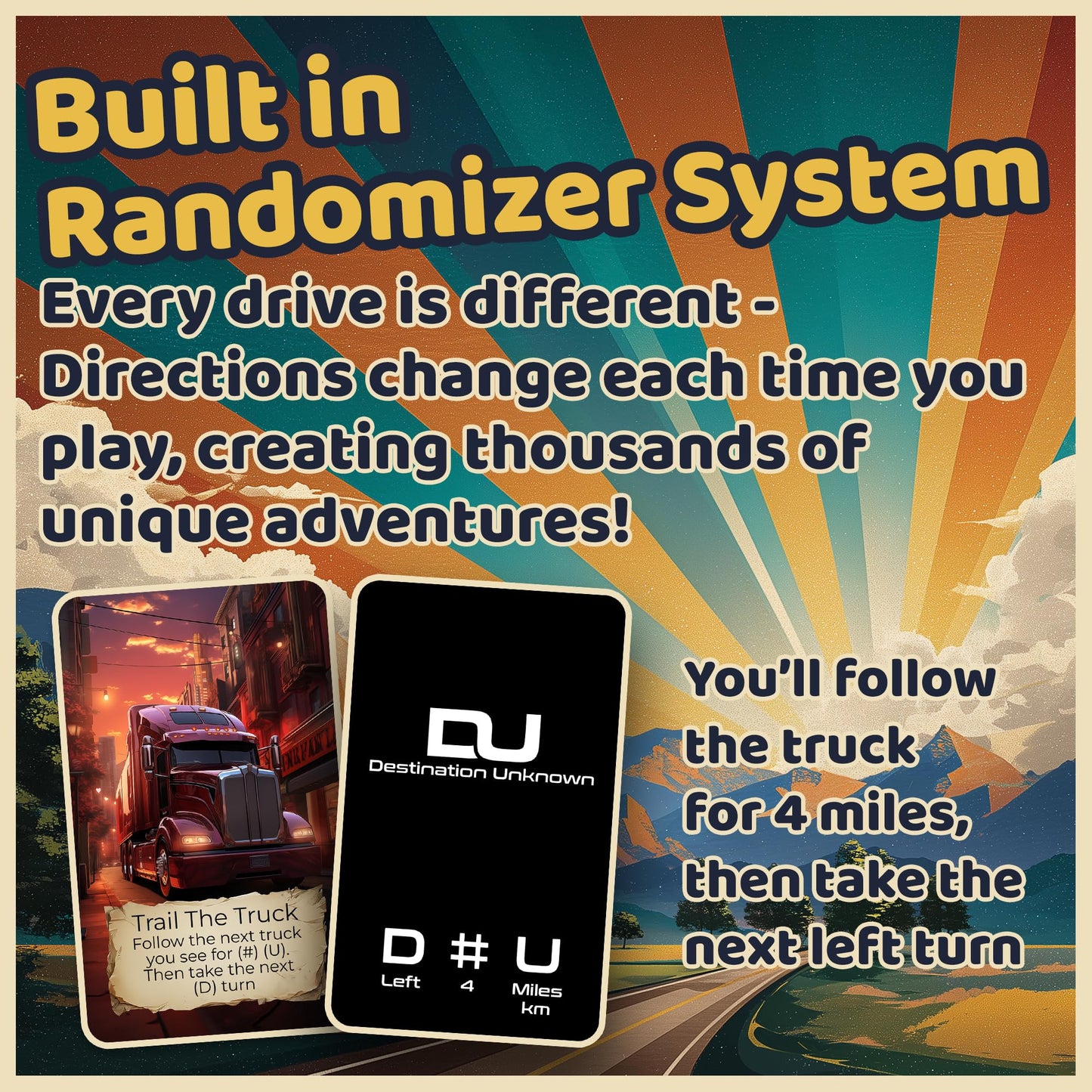 Destination Unknown: Urban Explorer – Road Trip Card Game for Couples, Friends & Families