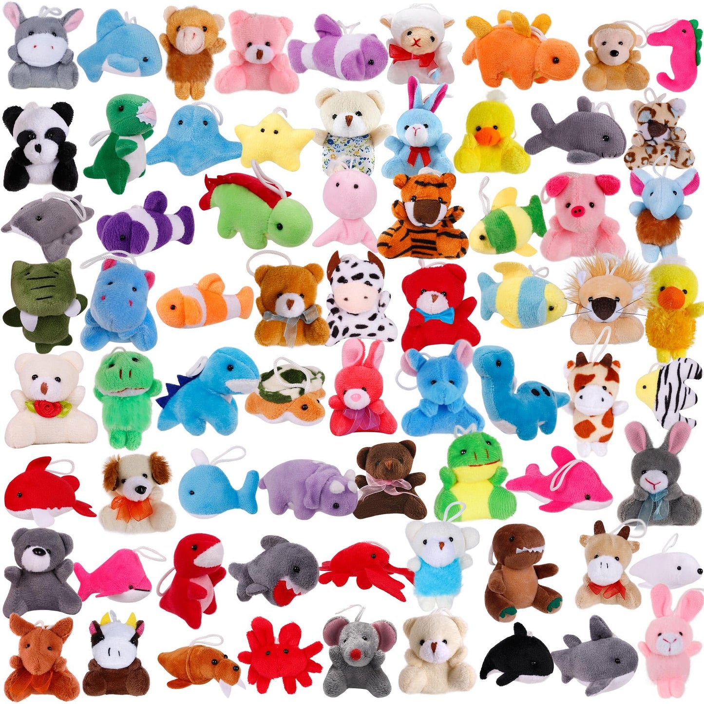 Destlife 56 Pack Small Stuffed Animals Bulk – Plush Toys for Parties, Classroom Rewards & Prizes