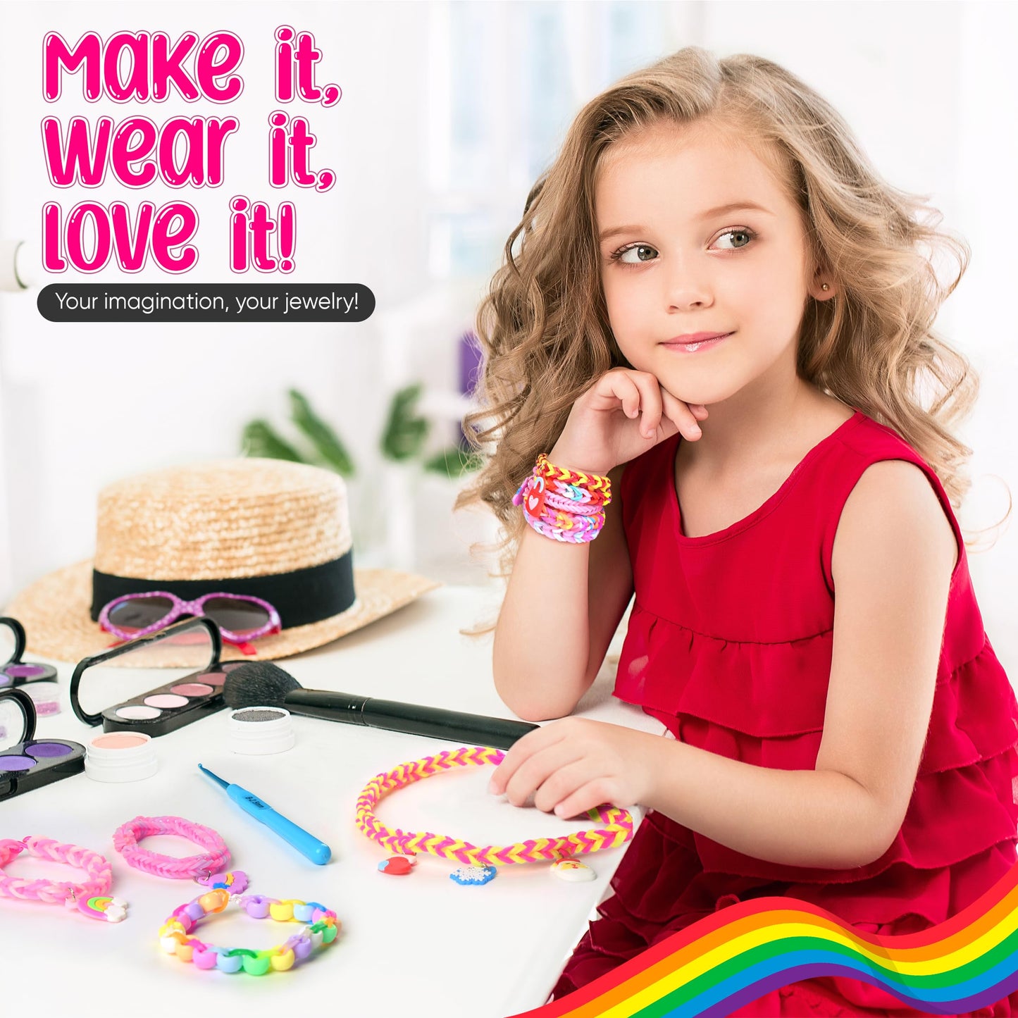 DEVA STASH 2800+ Rubber Band Bracelet Kit — 30 Colours & Tools