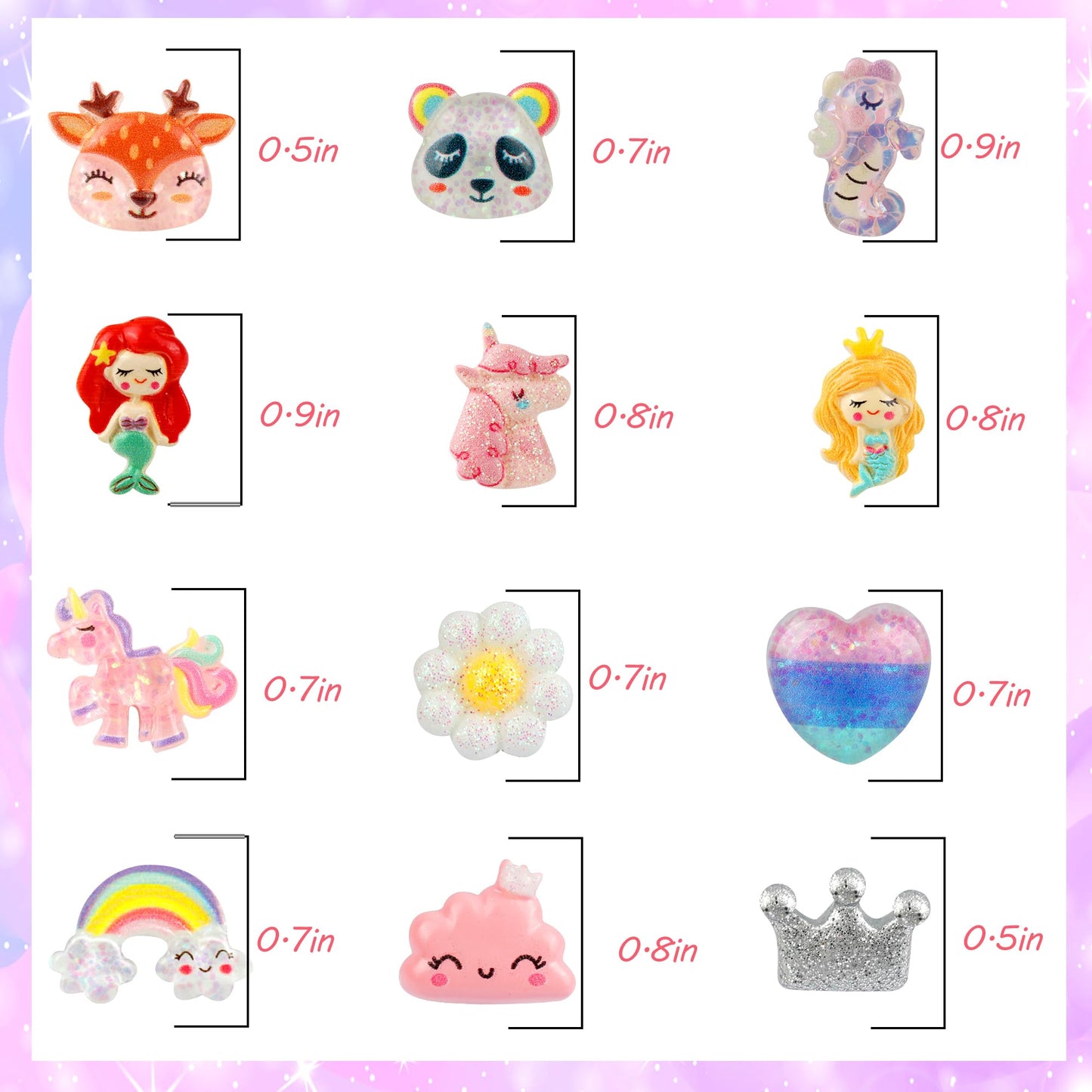 DEVIENG Clip On Earrings for Girls – No Piercing, Hypoallergenic, 12 Pairs