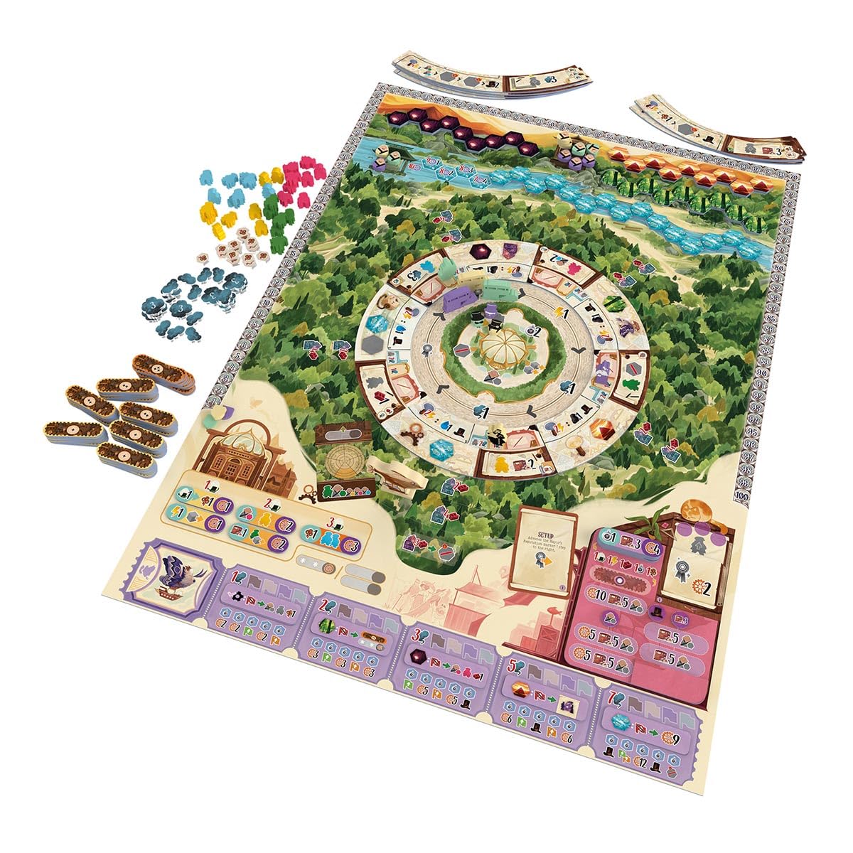 Devir Daitoshi Strategy Board Game – Steam-Powered City-Building Adventure
