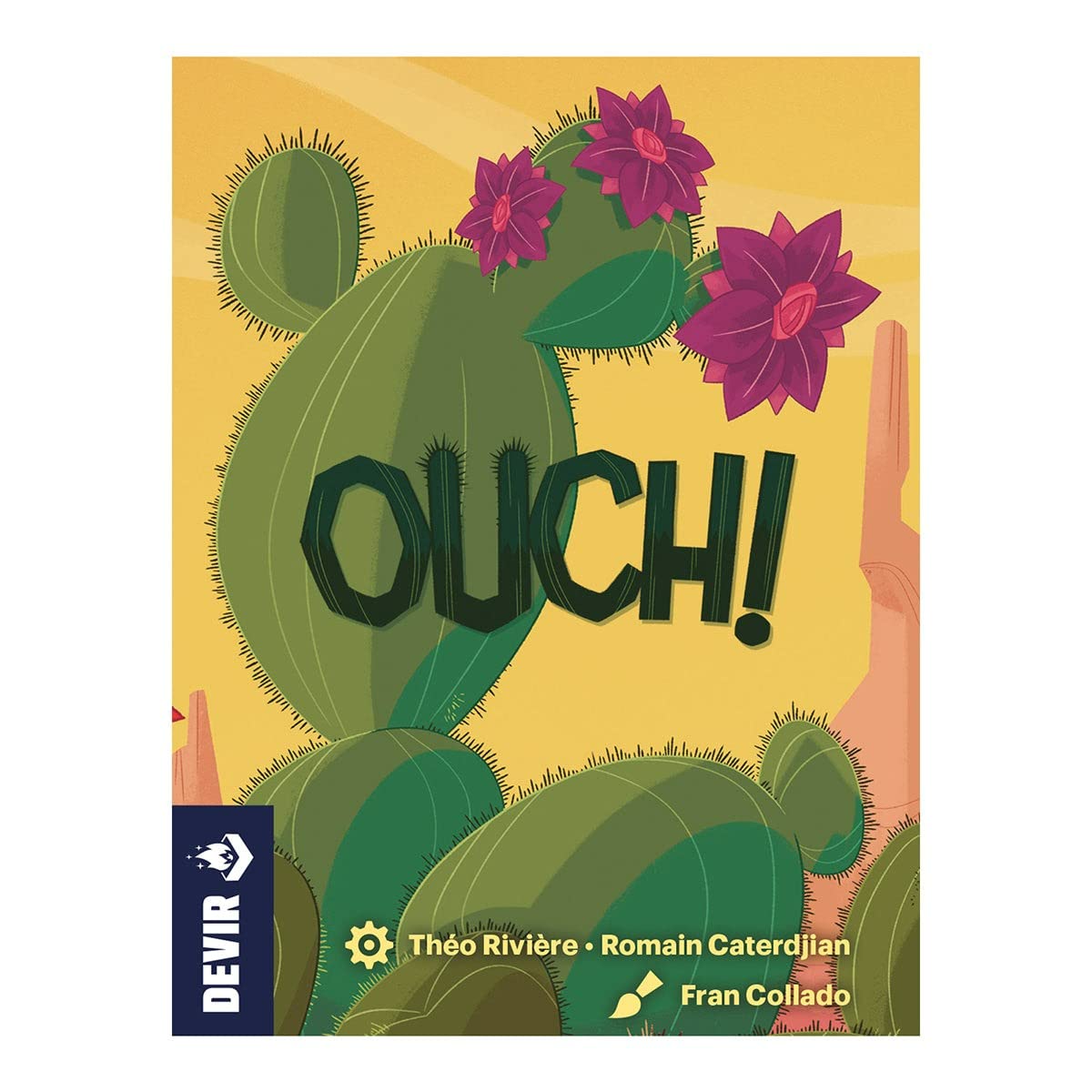Devir Ouch! Card Game – Desert Bouquet Push-Your-Luck Family Game