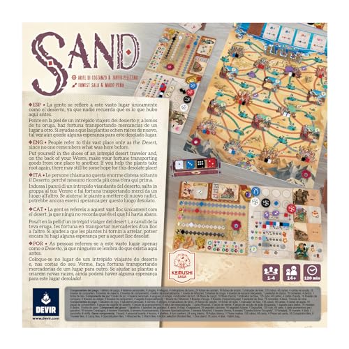 Sand by Devir | Strategy Board Game for 1-4 Players (Ages 14+)