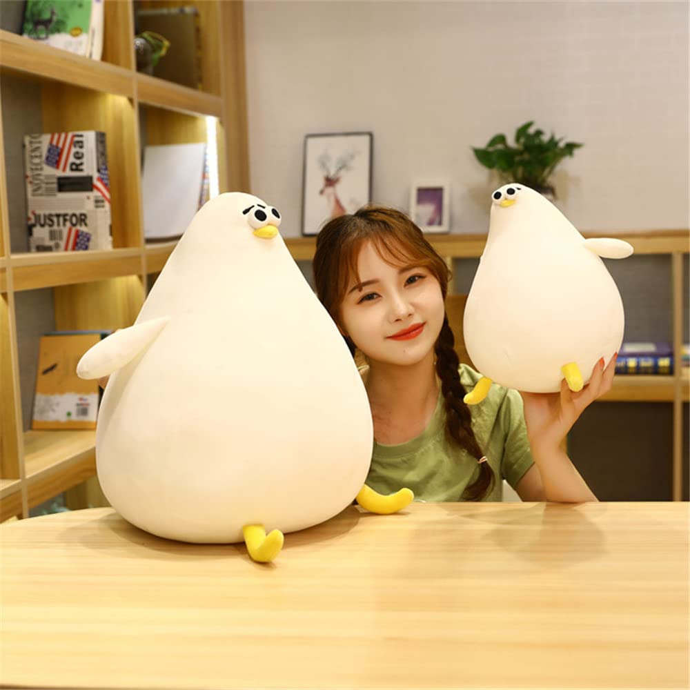 DEYI 26/40cm Simulation Mother Hen Doll – Plush Fat Chicken Toy & Pillow