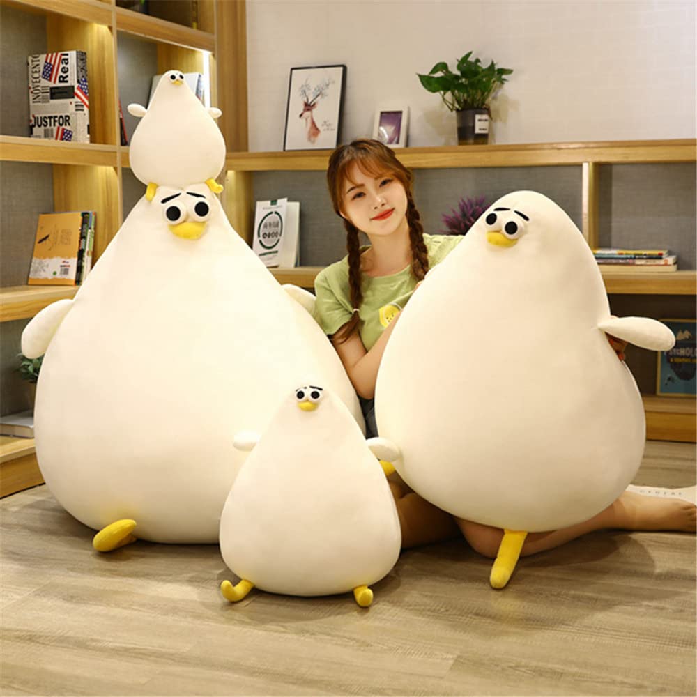 DEYI 40 cm Simulation Mother Hen Plush Toy – Cute Fat Chicken Pillow & Creative Gift