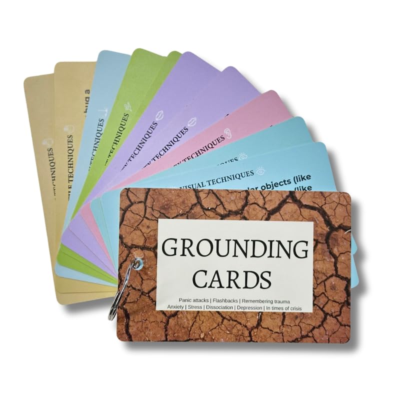 Deyl Cavier Coping Skills Cards – Anxiety & Stress Relief Mindfulness Tools