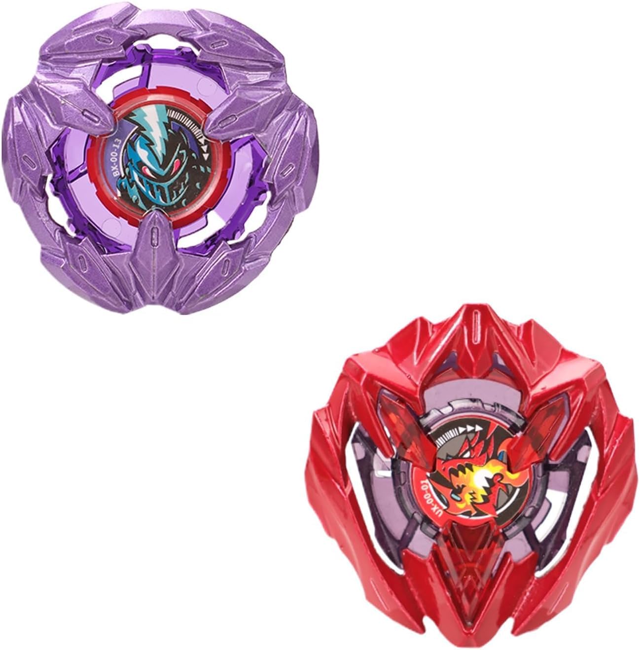 DEZAWRTY Gyro X Set - Right-Spinning Attack & Defense Tops, Beystadium Compatible