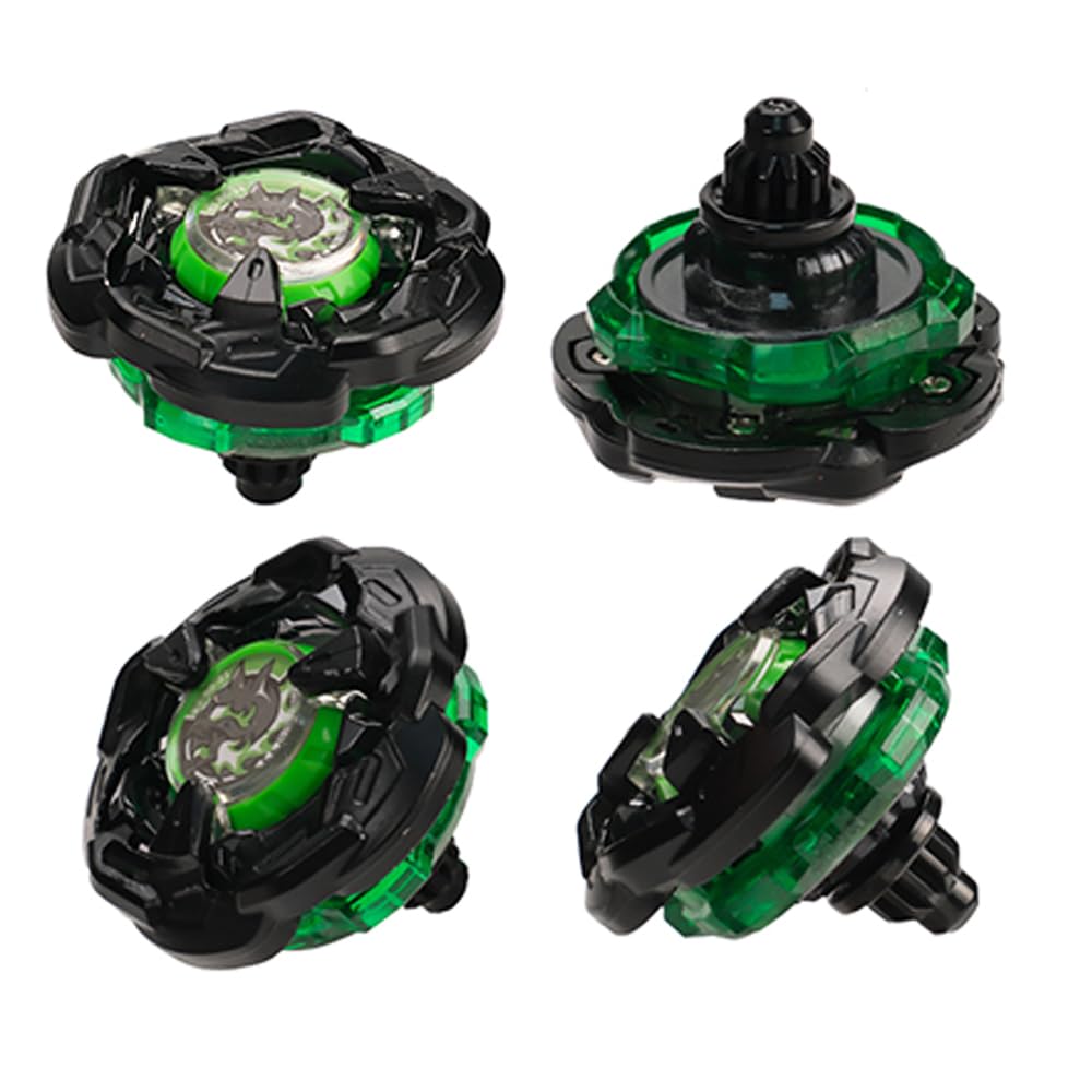 DEZAWRTY Gyro X Set: 4 Right-Spin Tops & 2 Launchers for Beginners | Beystadium Compatible