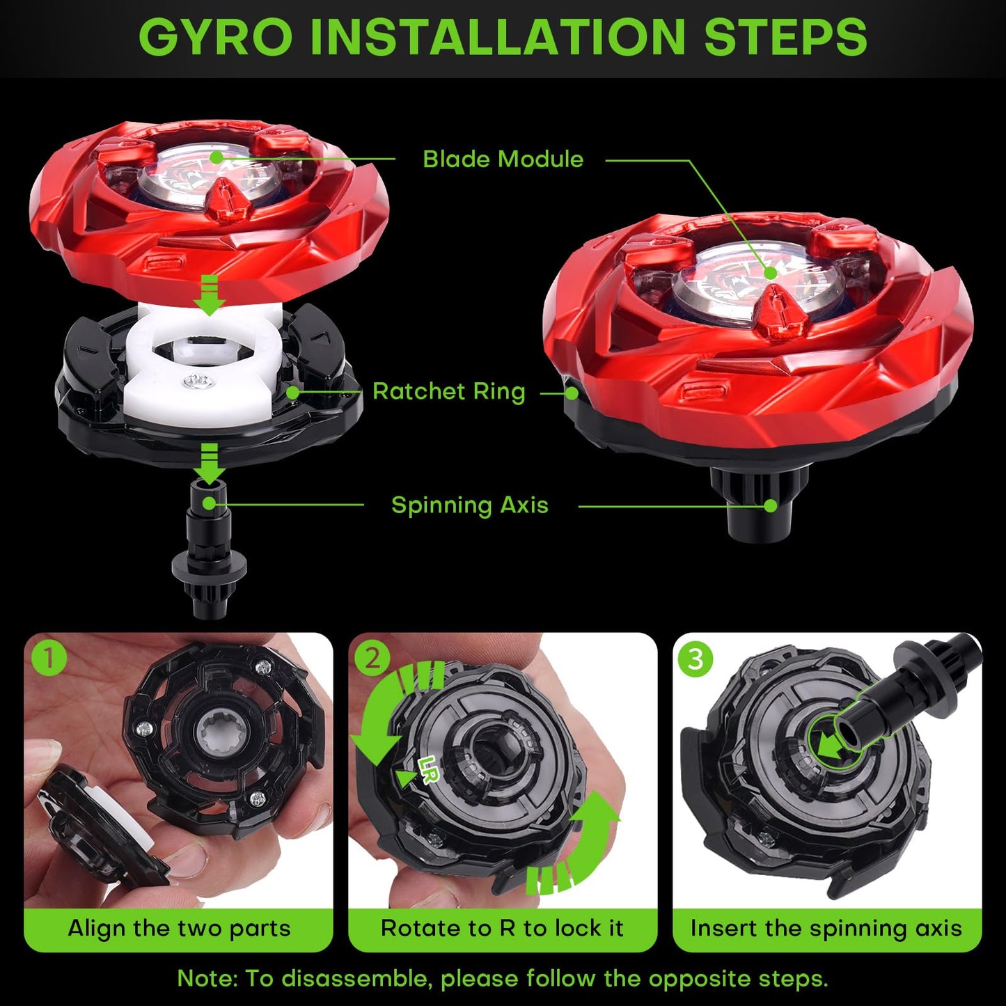 DEZAWRTY Gyro Stadium X Battle Set — 6 Tops, 2 Launchers, Blade Arena, X Acceleration Rail