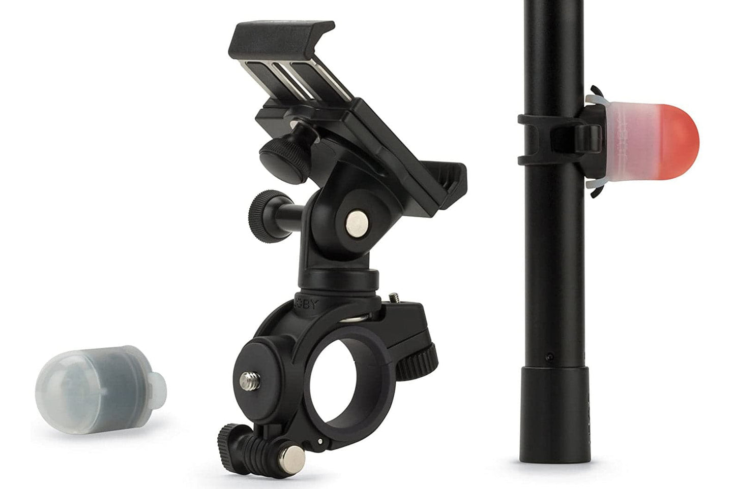 Joby GripTight Bike Mount PRO Phone Holder + Red & White Visibilty LED Light Pack
