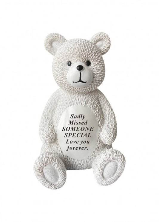 Memorial Sitting Teddy Bear Child Tribute Remembrance Garden Ornaments Graveside