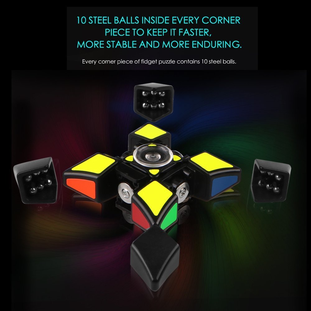 D-FantiX Fidget Spinners Cube 1x3x3 – Portable Fidget Toy