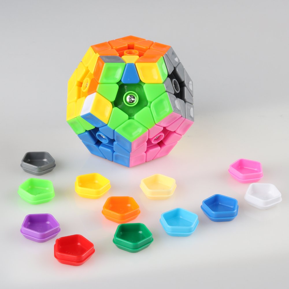 D-FantiX Cyclone Boys Megaminx Stickerless Speed Cube – Pentagonal Dodecahedron Puzzle
