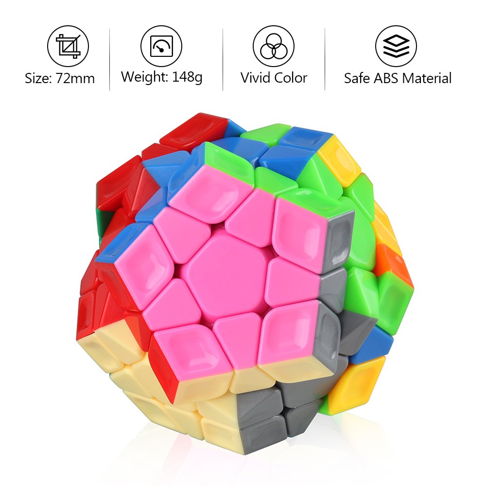 D-FantiX Cyclone Boys Megaminx Stickerless Speed Cube – Pentagonal Dodecahedron Puzzle